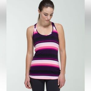 Lululemon Cool Racerback
Assorted Stripe Bleached Coral Size 4
